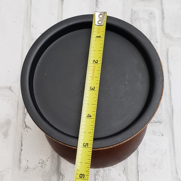 Crate and Barrel Wooden Pillar Candle Curve Holder - Picture 9 of 11